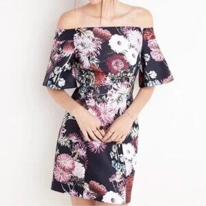 Keepsake off the shoulder floral dress XS